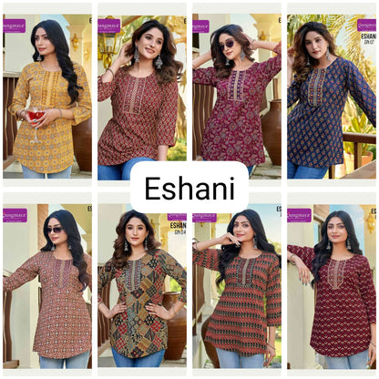 Eshani Rangmaya Cotton Fancy Tops Manufacturer India