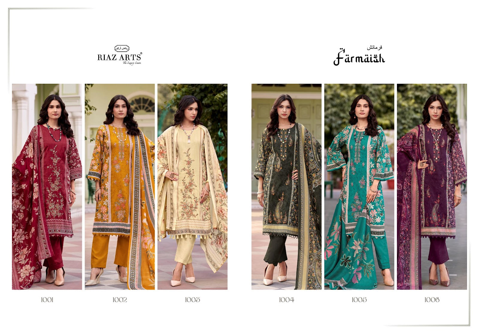 Farmaish Riaz Art Cotton Cambric Karachi Salwar Suits Manufacturer Ahmedabad
