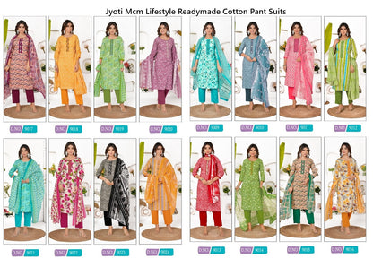 Jyoti Mcm Lifestyle Readymade Cotton Pant Suits Supplier