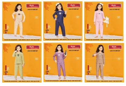 Lulu Run Kids Imported Girls Co Ord Set Manufacturer India