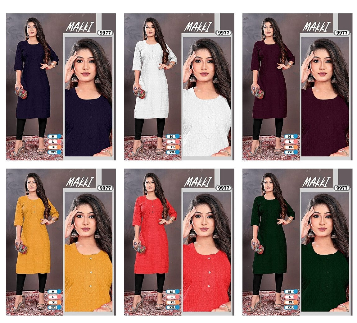 Makki Mmc Knee Length Kurtis