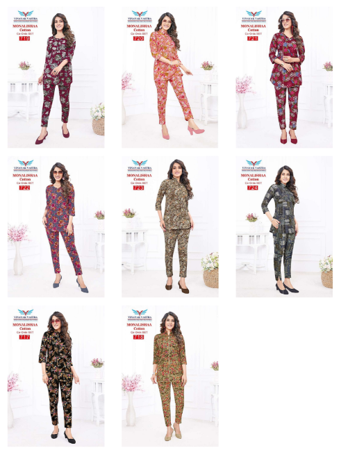 Monalishaa Vinayak Vastra Co Ord Set Wholesale
