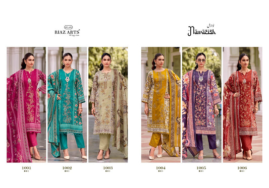 Nawazish Riaz Art Cotton Cambric Karachi Salwar Suits Supplier