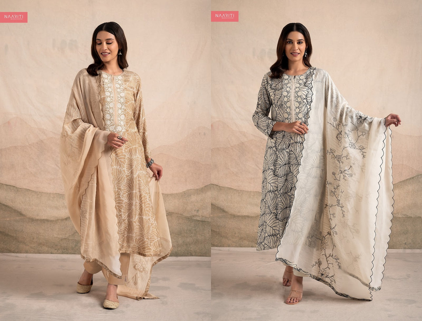 Oniki Naariti Muslin Pant Style Suits Exporter Ahmedabad