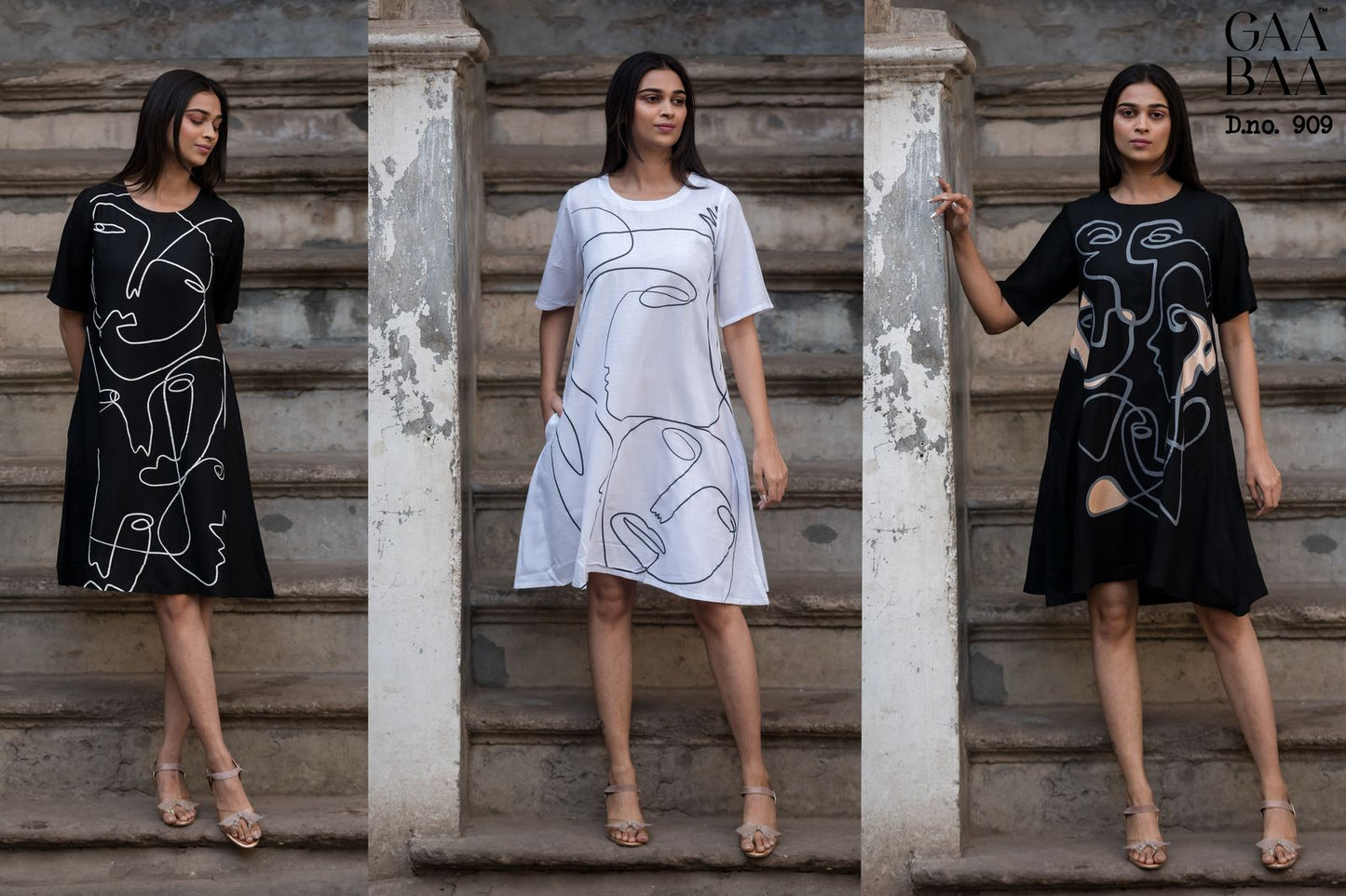 Pocket Design 909 Gaabaa Rayon 22Kg Designer Long Top Exporter Ahmedabad