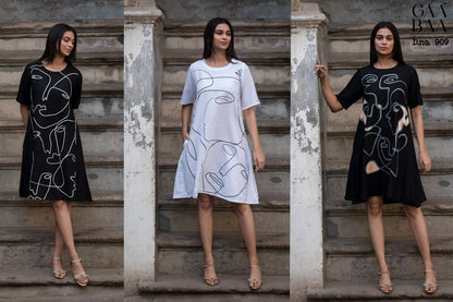 Pocket Design 909 Gaabaa Rayon 22Kg Designer Long Top Exporter Ahmedabad