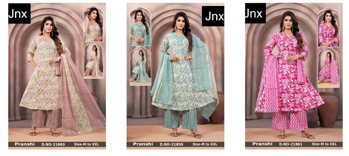 Pranshi Jnx Readymade Plazzo Style Suits Wholesaler India