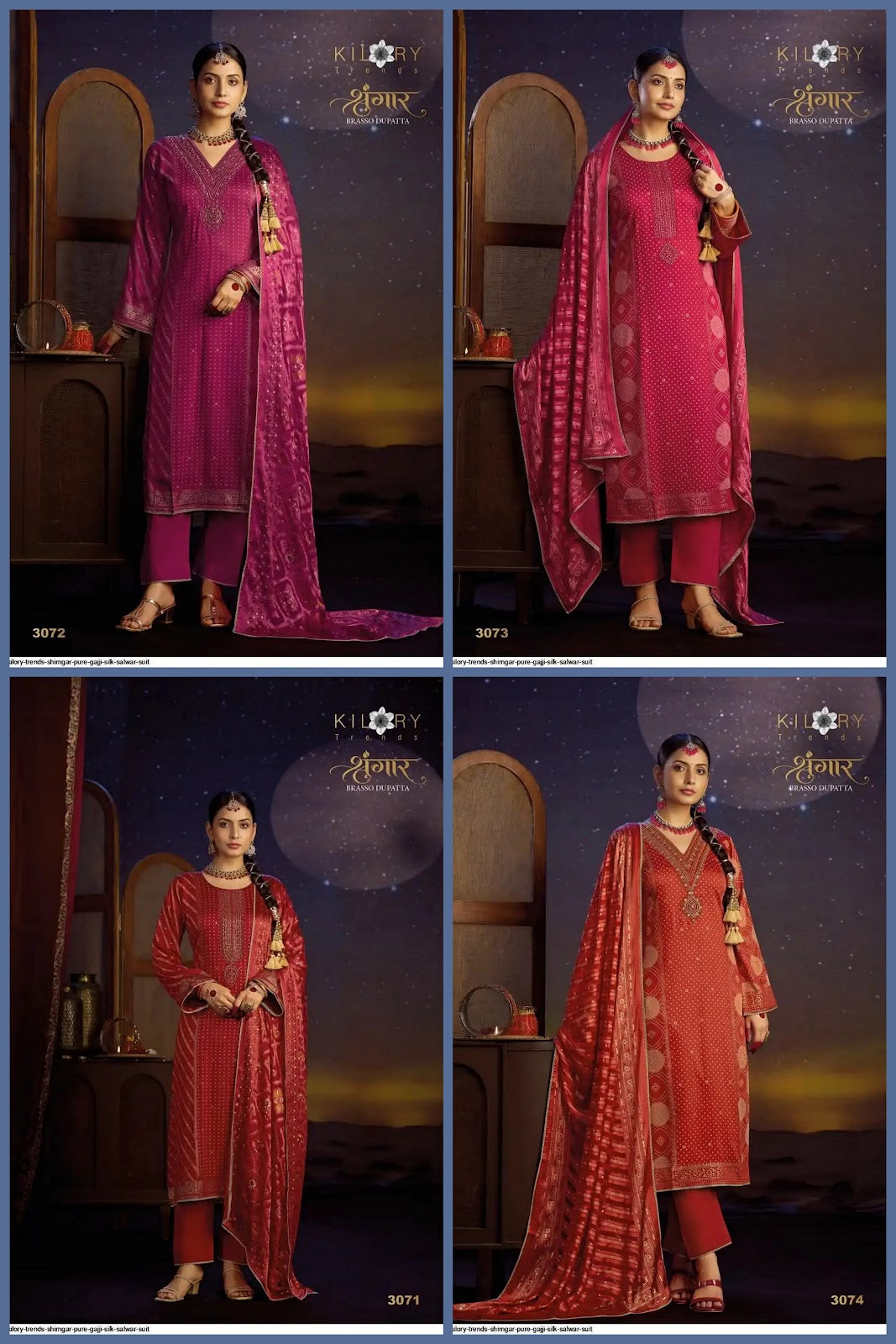Rangtaari Vivek Banglori Silk Pant Style Suits Supplier India