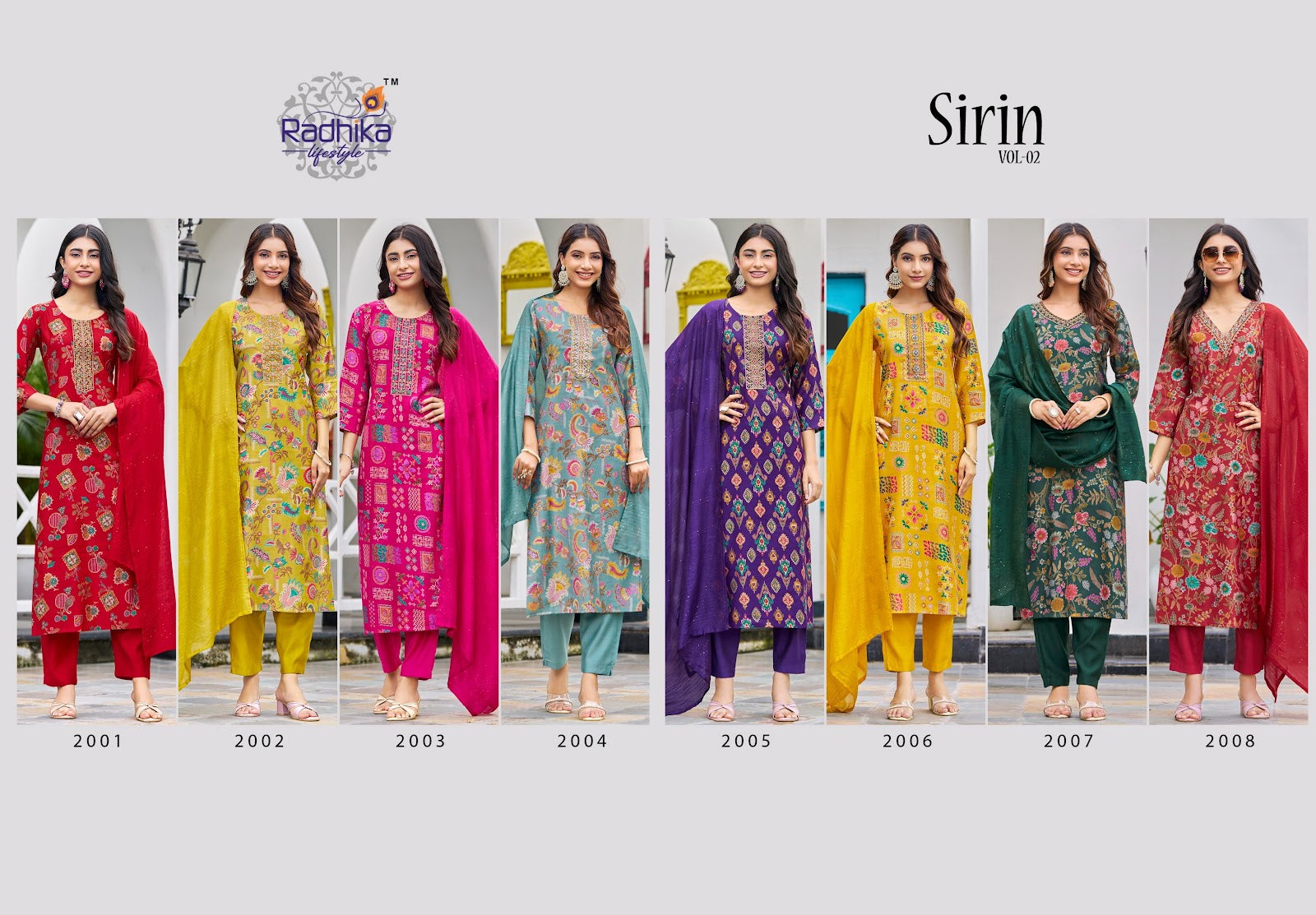 Sirin Vol 2 Radhika Lifestyle Vertican Readymade Pant Style Suits Wholesale Price
