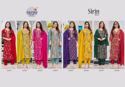 Sirin Vol 2 Radhika Lifestyle Vertican Readymade Pant Style Suits Wholesale Price