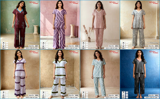 Style No 3461-3468 Ruchee Fashion Rayon 22Kg Co Ord Set Wholesale Price
