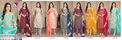 Suffy Gold Vol 1 Samara Capsule Readymade Pant Style Suits Wholesale Price