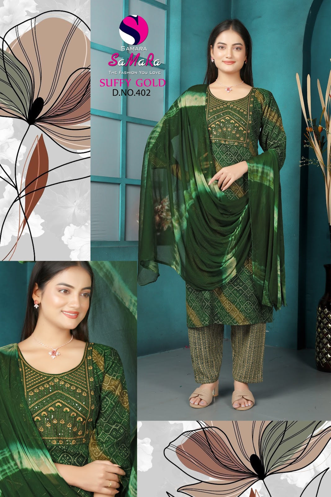 Suffy Gold Vol 4 Samara Capsule Readymade Pant Style Suits Manufacturer Ahmedabad