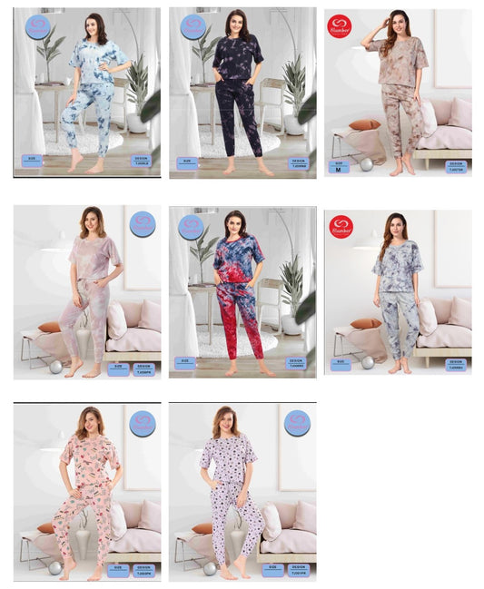 Tj006 0512 Slumber Sinker Joggers Night Suits Supplier Ahmedabad