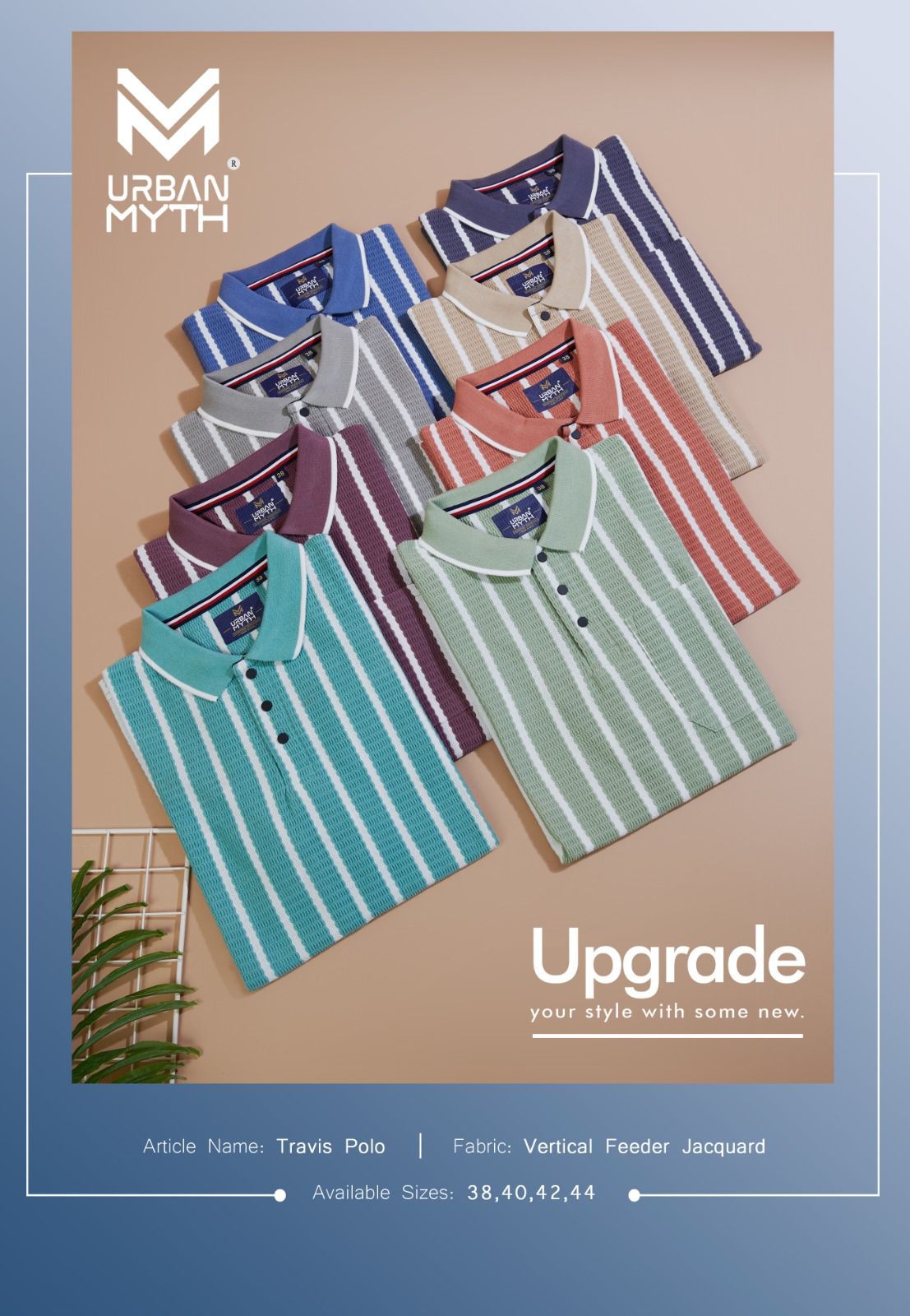 Travis Polo Urban Myth Jacquard Mens Tshirts Wholesaler Ahmedabad