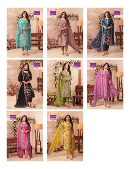 Veronika Rangmaya Muslin Readymade Pant Style Suits Manufacturer India