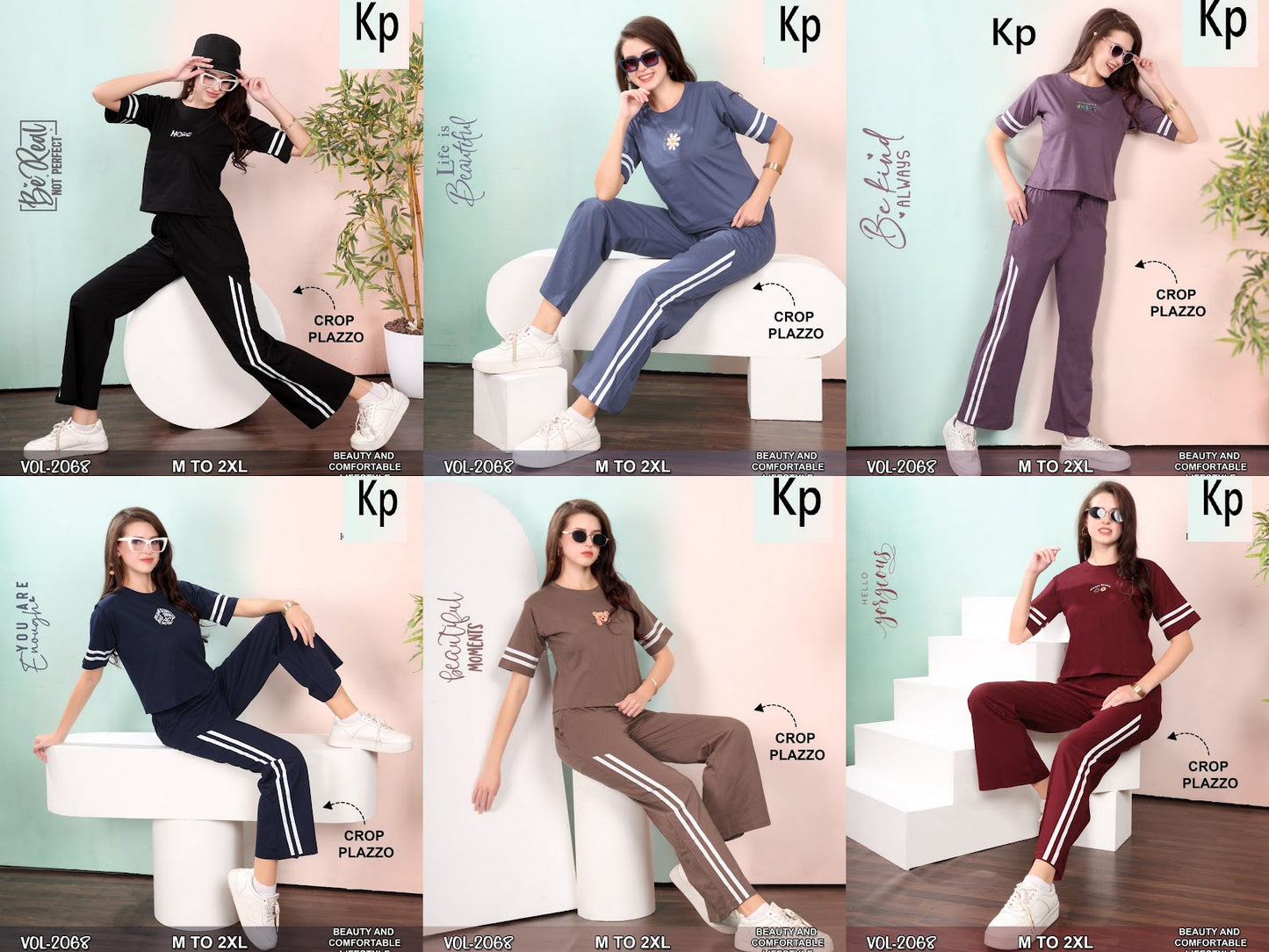 Vol 2068 Kp Cotton Biowashed Co Ord Set Wholesaler Gujarat