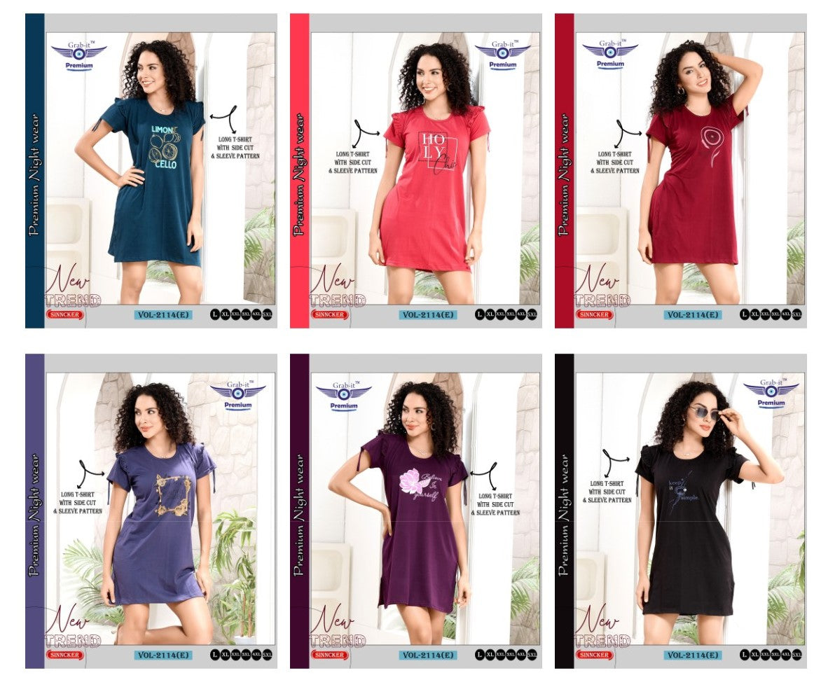 Vol 2114 E Grab It Sinker Women Long Tshirt Wholesaler Gujarat