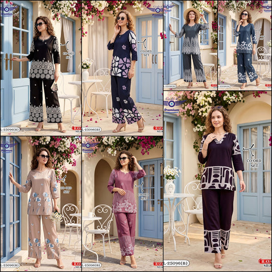 Vol 25096 B Grab It Rayon Co Ord Set Wholesale Price