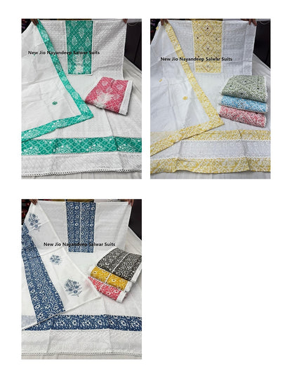 New Jio Nayandeep Cotton Salwar Suits Wholesale Price