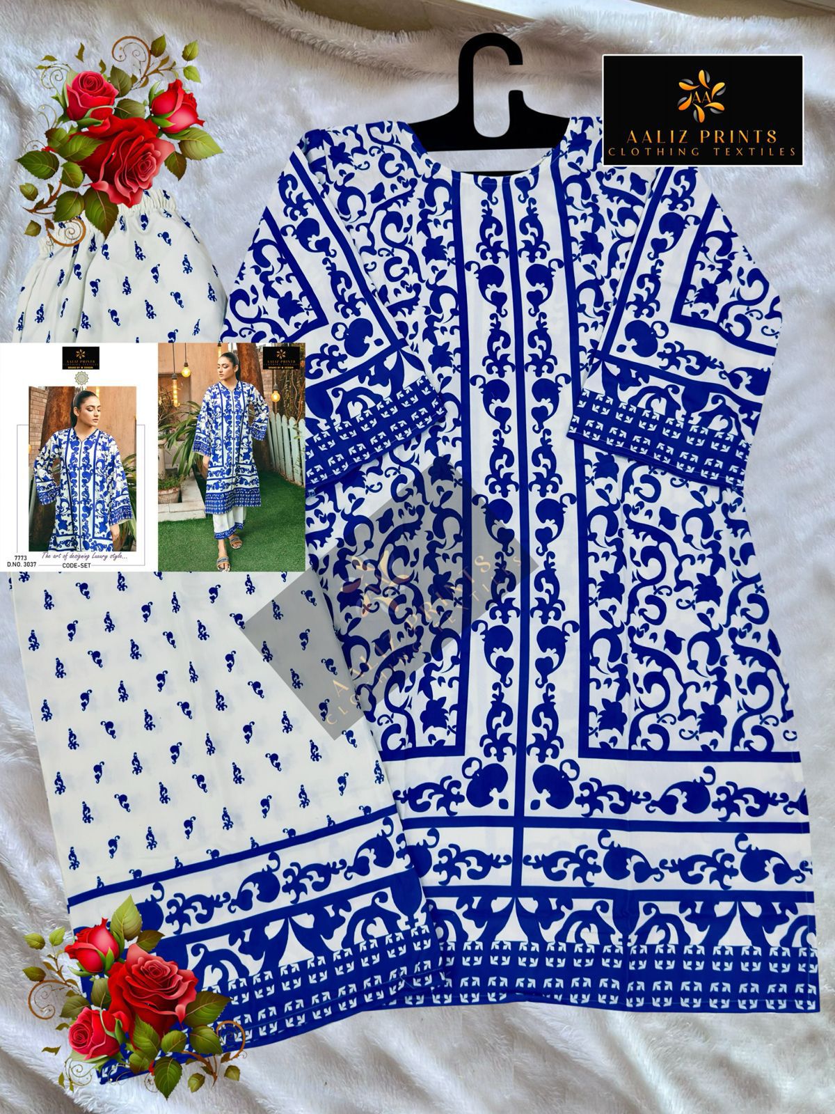 Design 3033-3038 Aaliz Prints Lawn Co Ord Set Wholesaler Gujarat