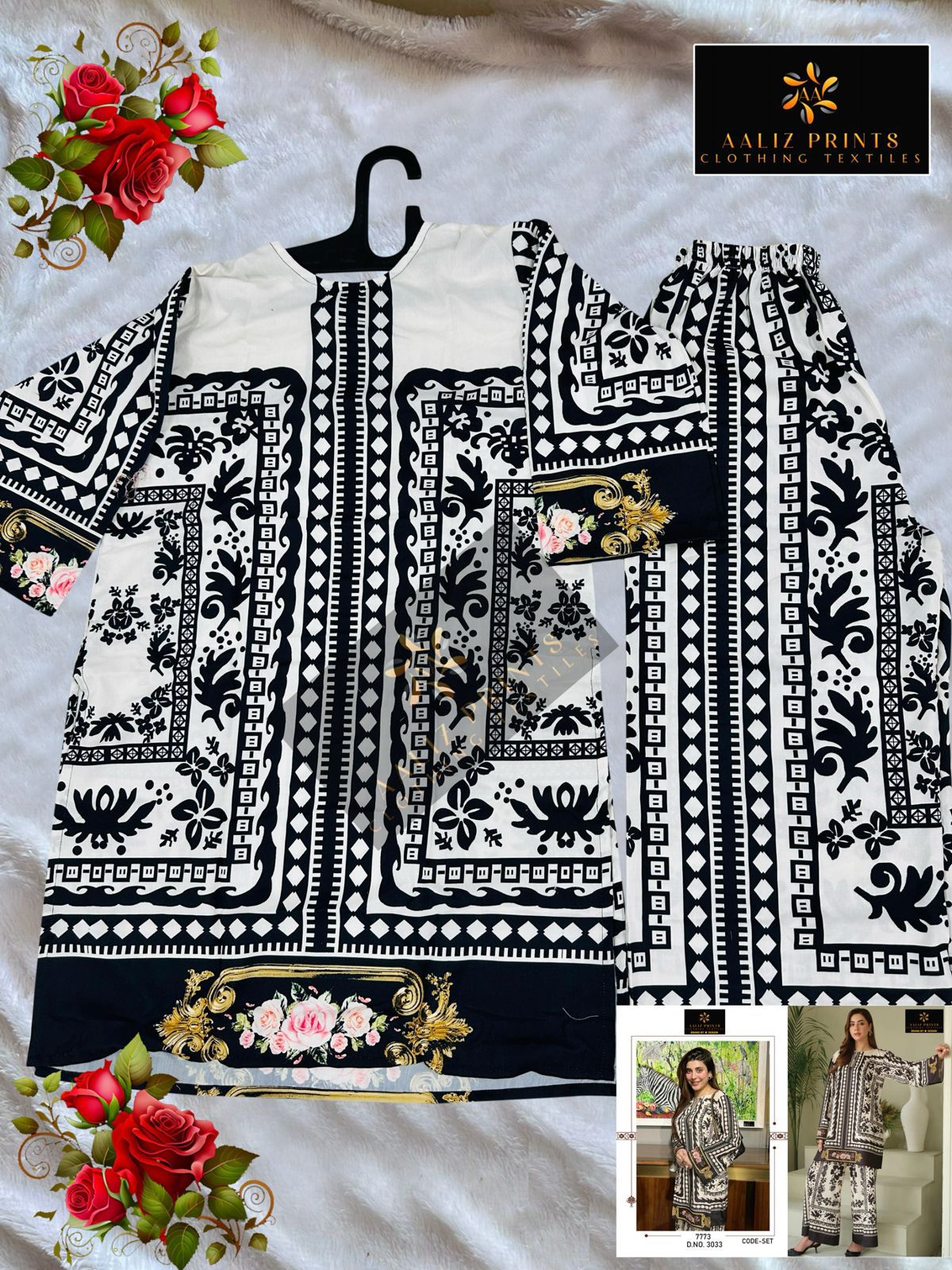 Design 3033-3038 Aaliz Prints Lawn Co Ord Set Wholesaler Gujarat