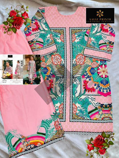 Design 3033-3038 Aaliz Prints Lawn Co Ord Set Wholesaler Gujarat