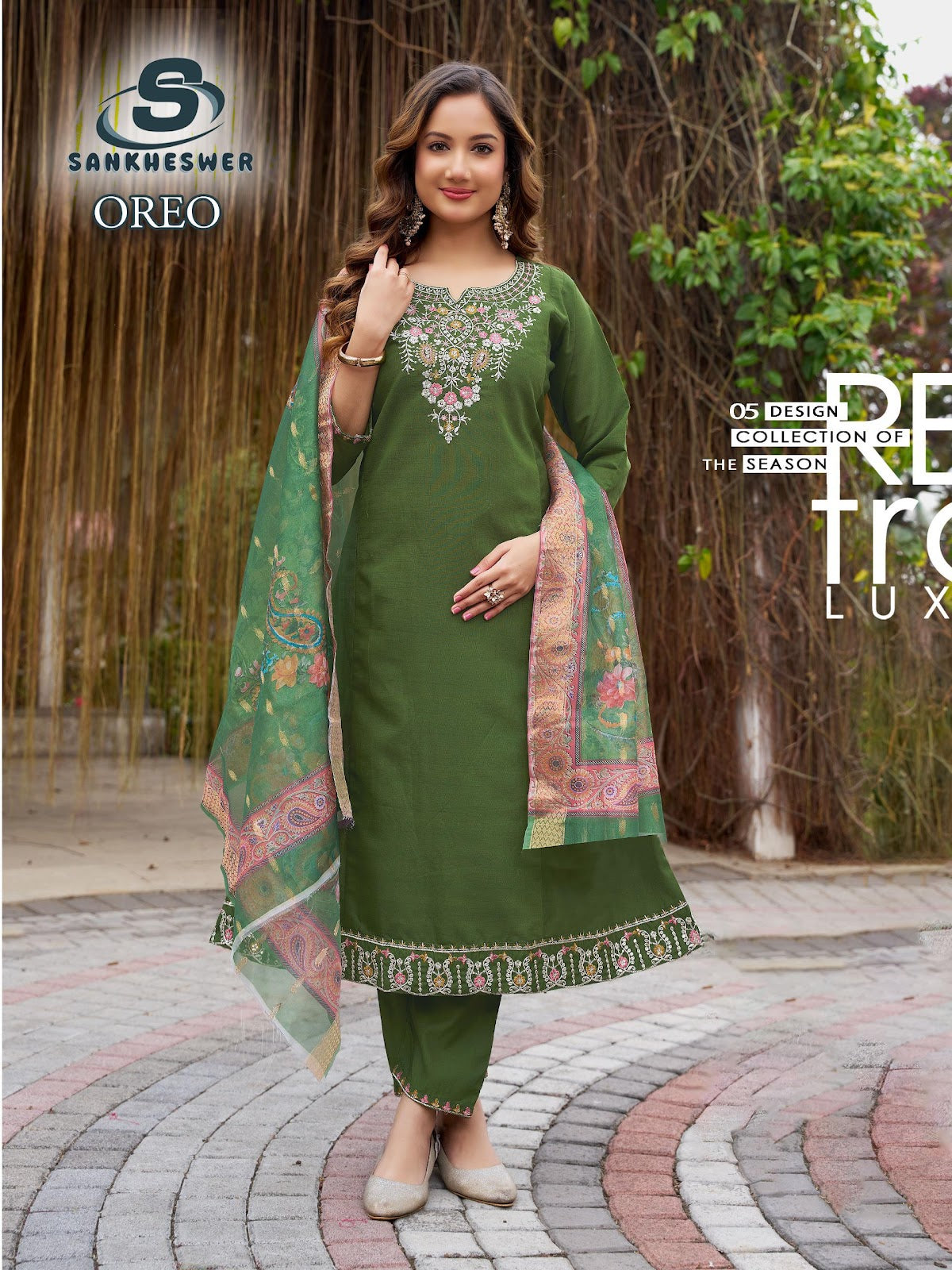 Oreo Vol 1 Sankheswer Vertican Readymade Anarkali Suits Wholesale Price