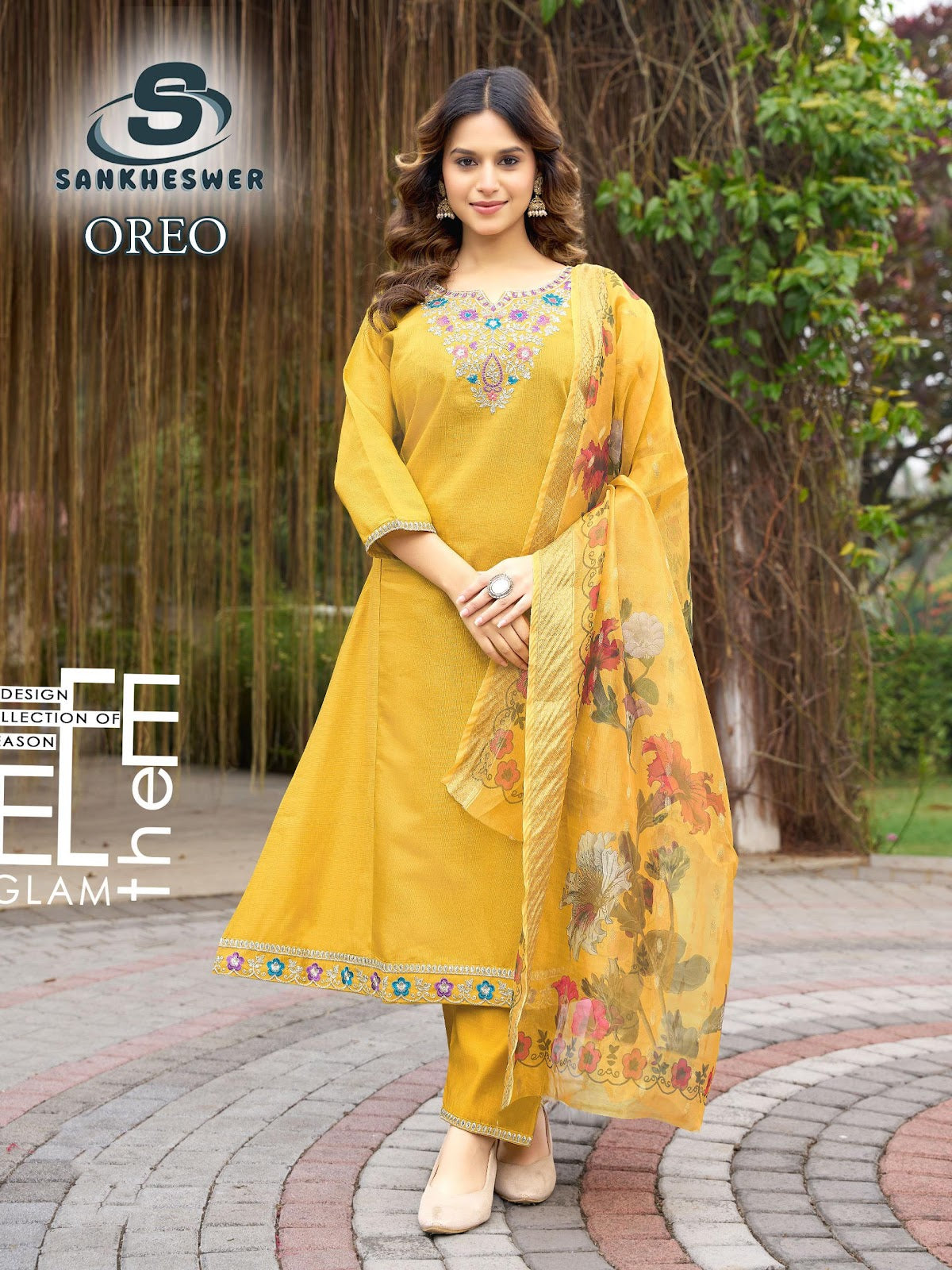 Oreo Vol 1 Sankheswer Vertican Readymade Anarkali Suits Wholesale Price