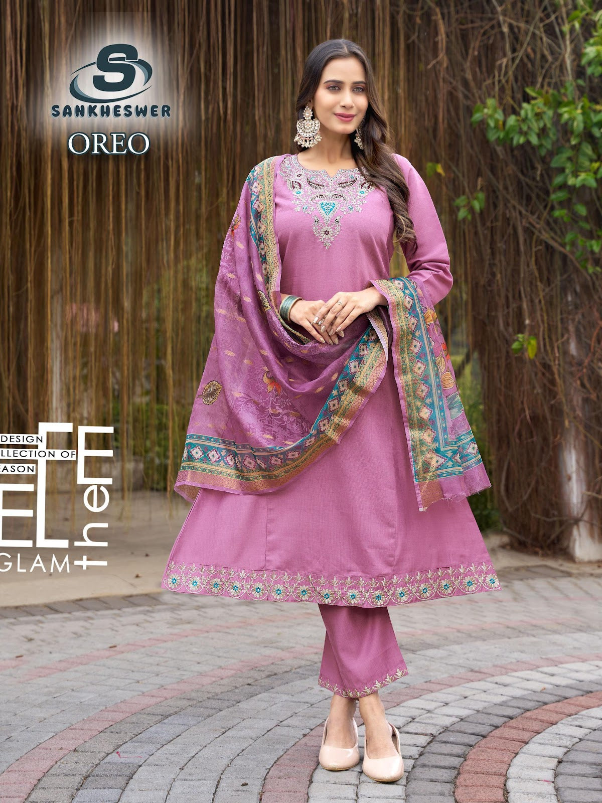 Oreo Vol 1 Sankheswer Vertican Readymade Anarkali Suits Wholesale Price