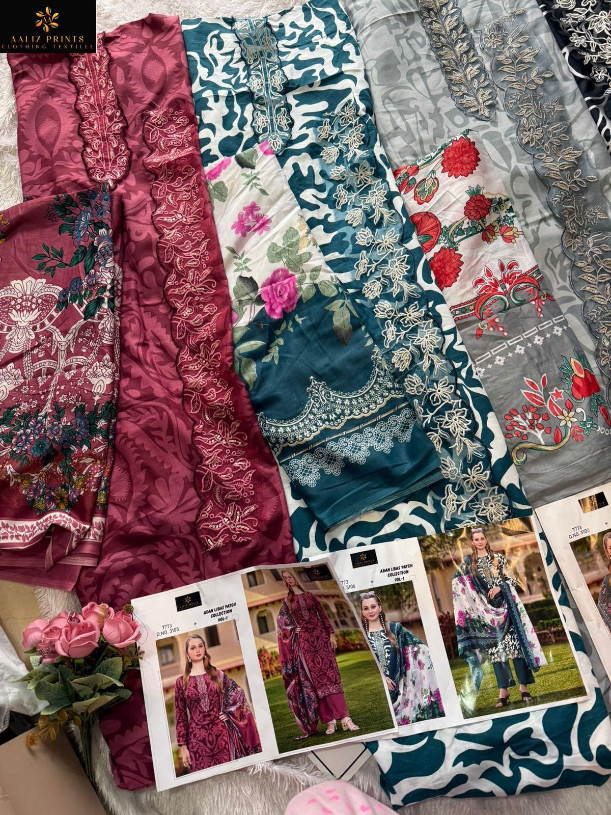 Adan Libas Patch Collection Vol 1 Aaliz Prints Cotton Karachi Salwar Suits Wholesaler India