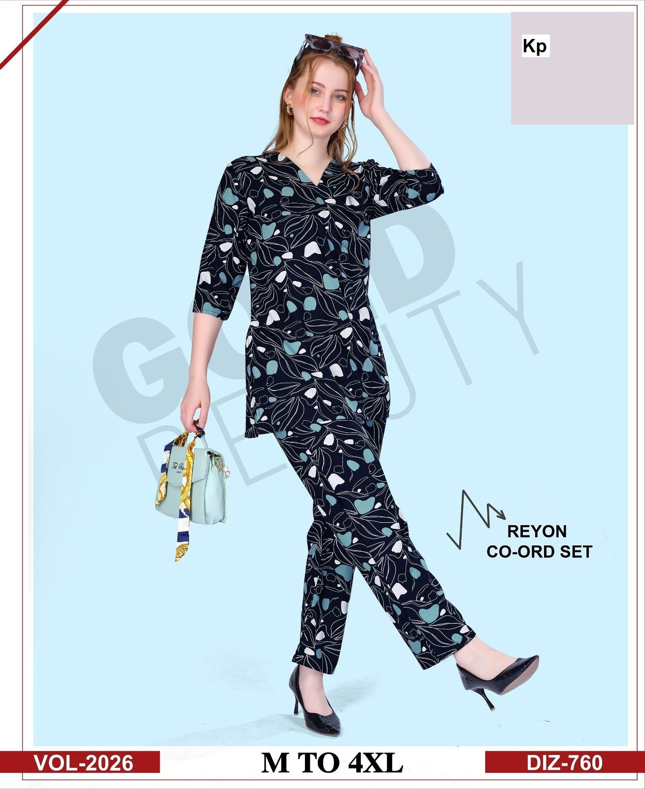 Vol 2026 Kp Reyon Co Ord Set Wholesaler