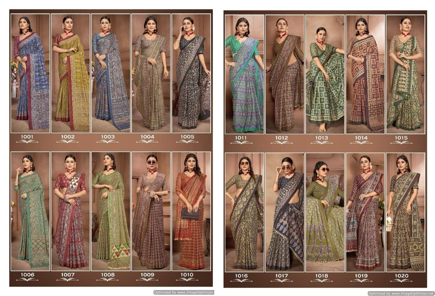 Ajarakh Smc Mulmul Cotton Cotton Sarees