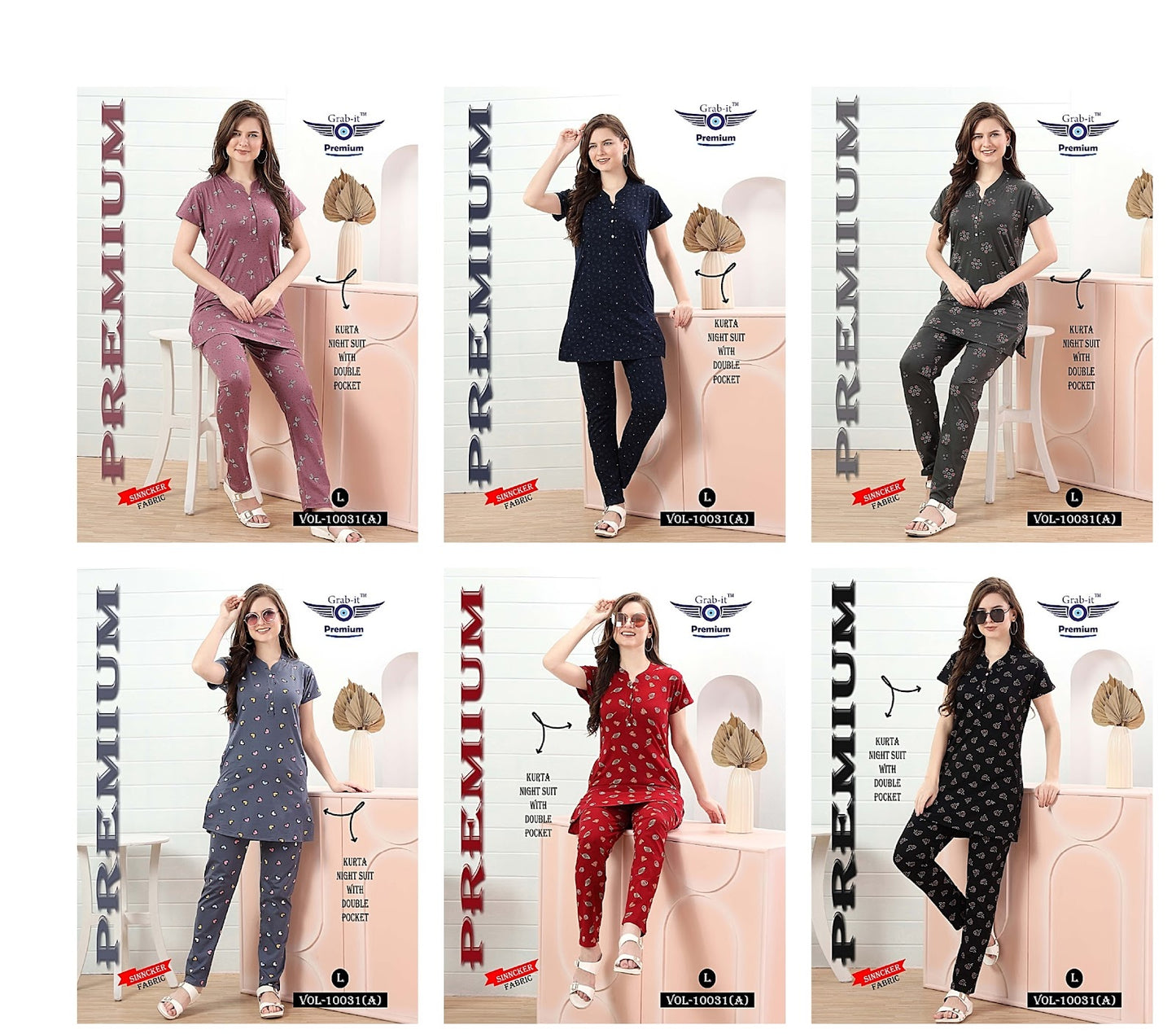 10031-A Grab It Sinker Kurta Night Suits