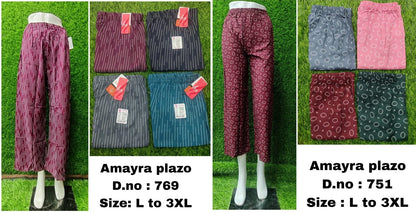 76523-C Zoya Rayon Branded Palazzo