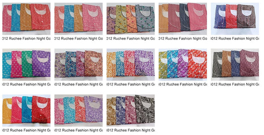 Cotton-3012 Ruchee Fashion Meghya Night Gowns
