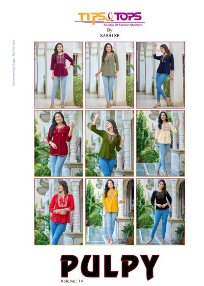 Pulpy Vol 14 Tips Tops Rayon Stylish Tops