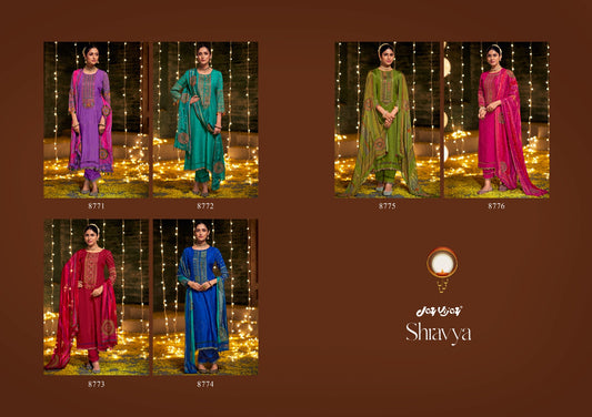Shravya Jay Vijay Silk Pant Style Suits