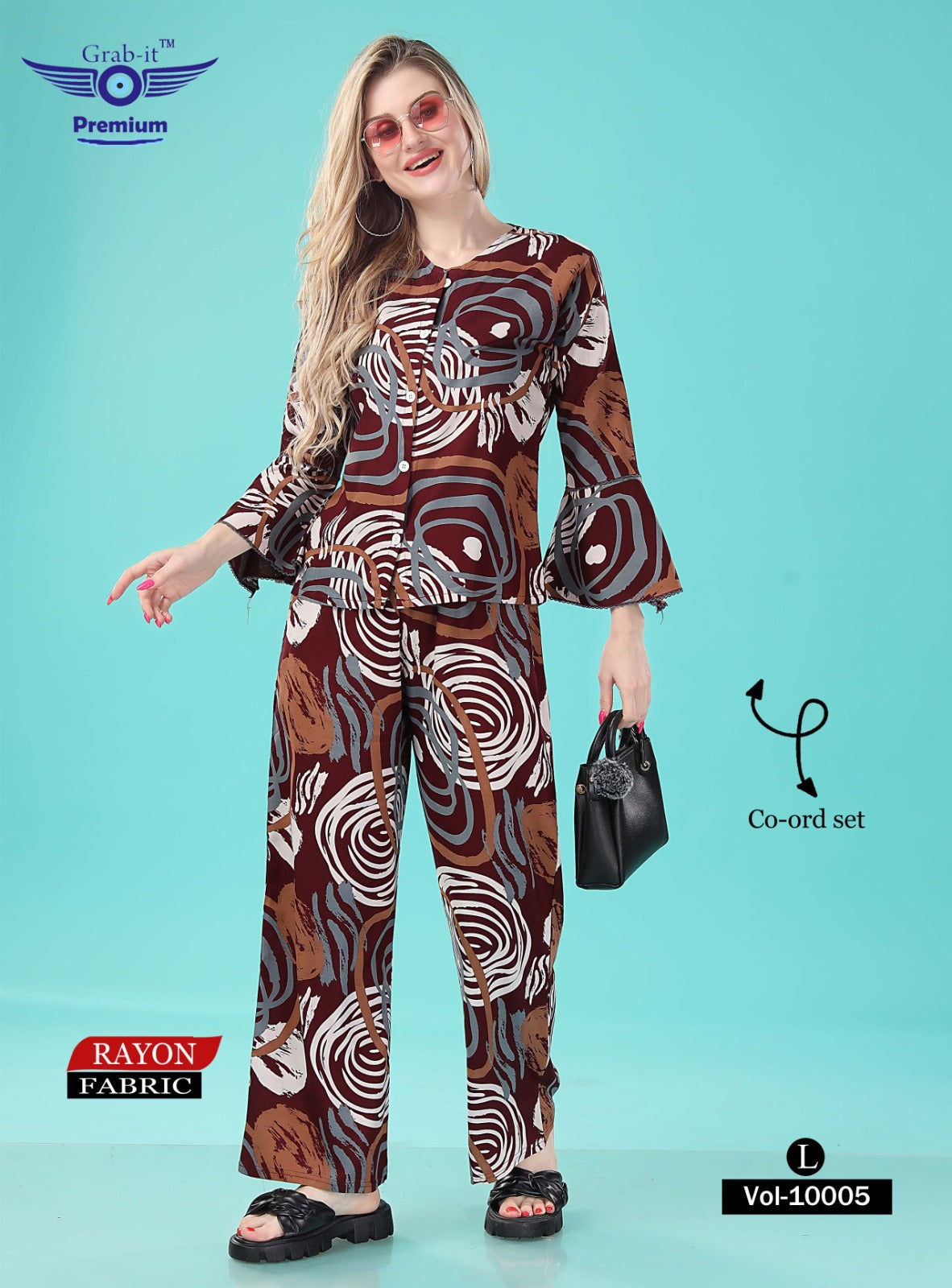 10005 Grab It Rayon Co Ord Set
