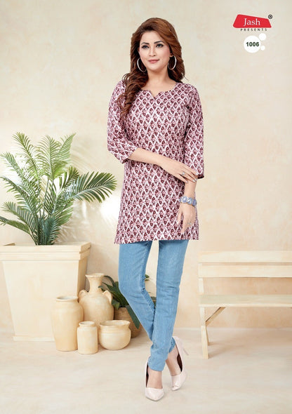 1001-1008 Jash Cotton Short Kurtis