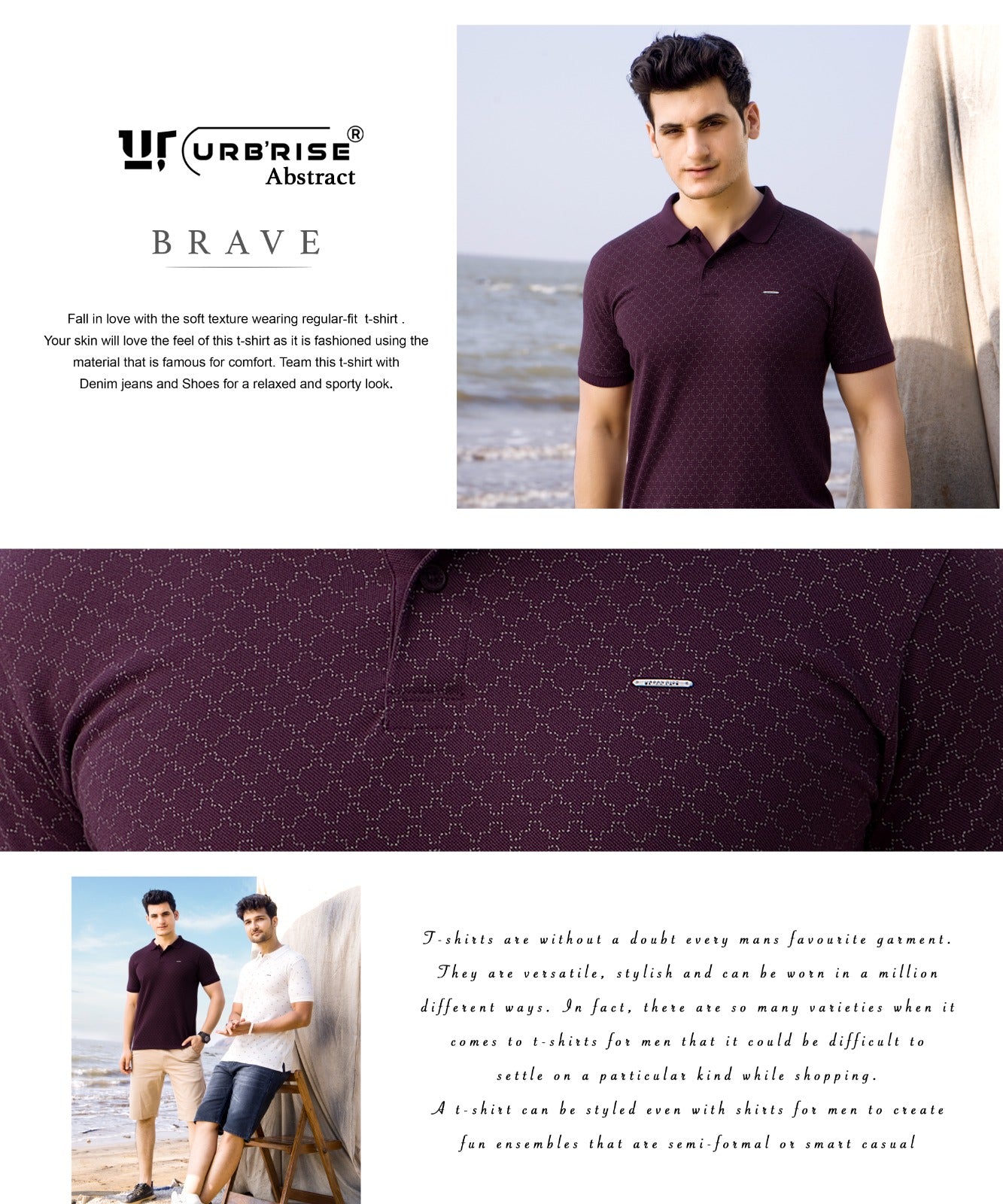 1002-1011 Urbanrise Honey Comb Mens Tshirts