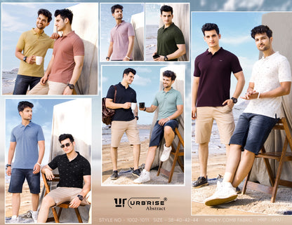 1002-1011 Urbanrise Honey Comb Mens Tshirts
