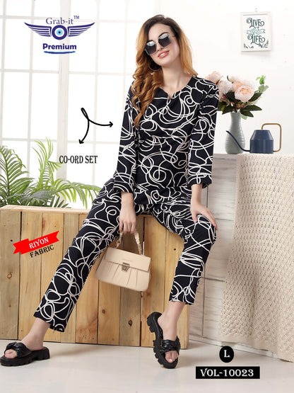 10023 Grab It Rayon Co Ord Set