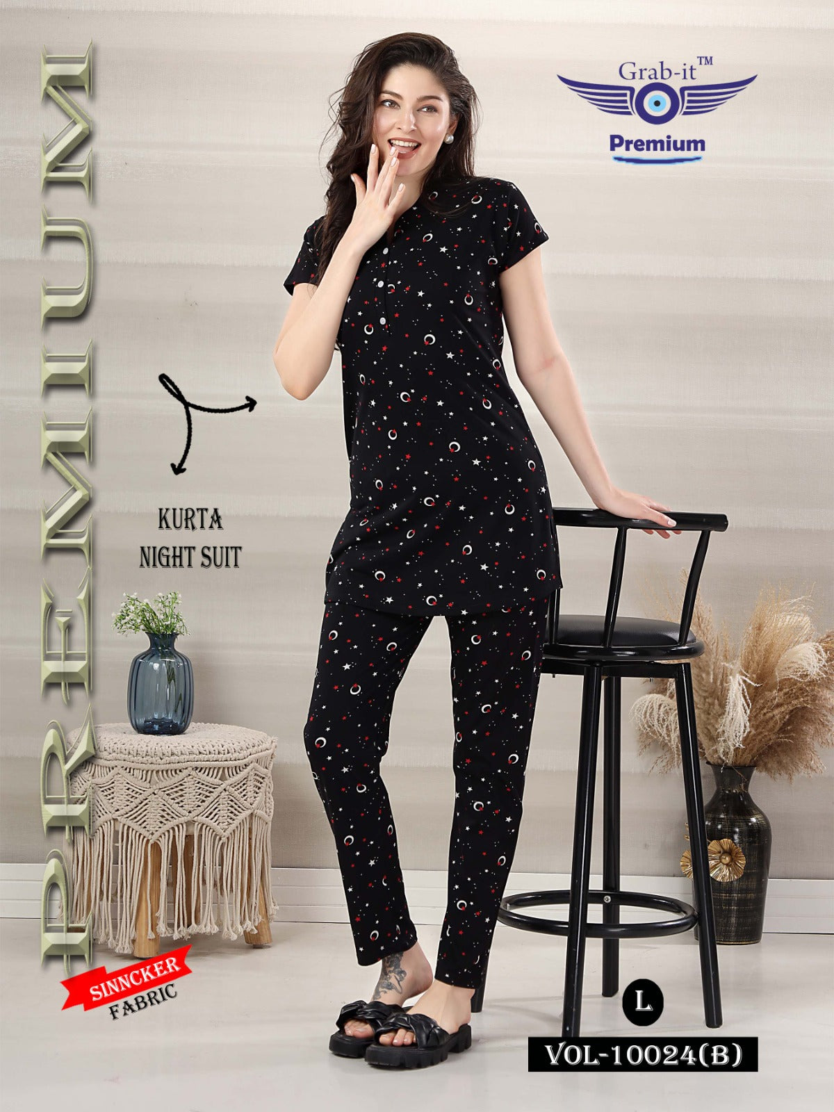 10024-B Grab It Sinker Kurta Night Suits