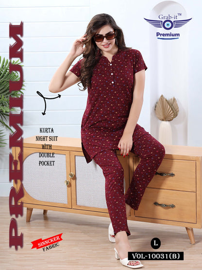 10031-B Grab It Sinker Kurta Night Suits