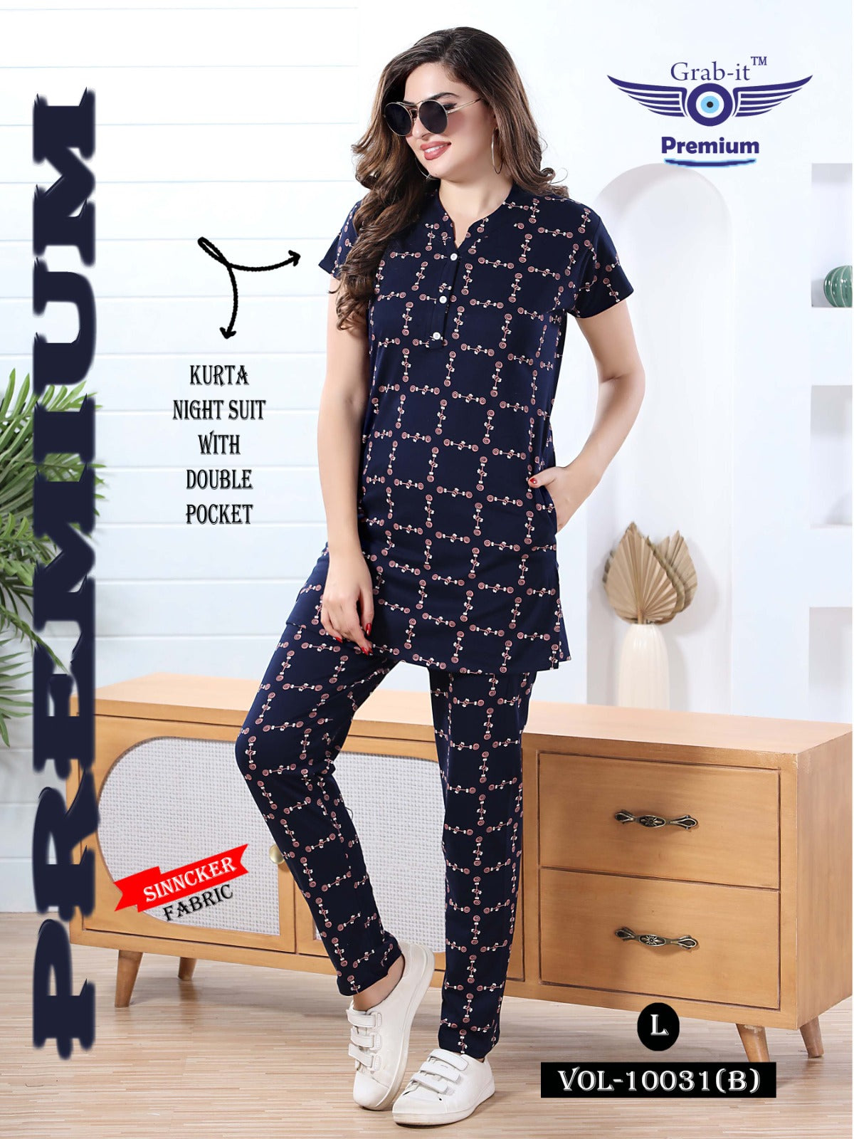 10031-B Grab It Sinker Kurta Night Suits