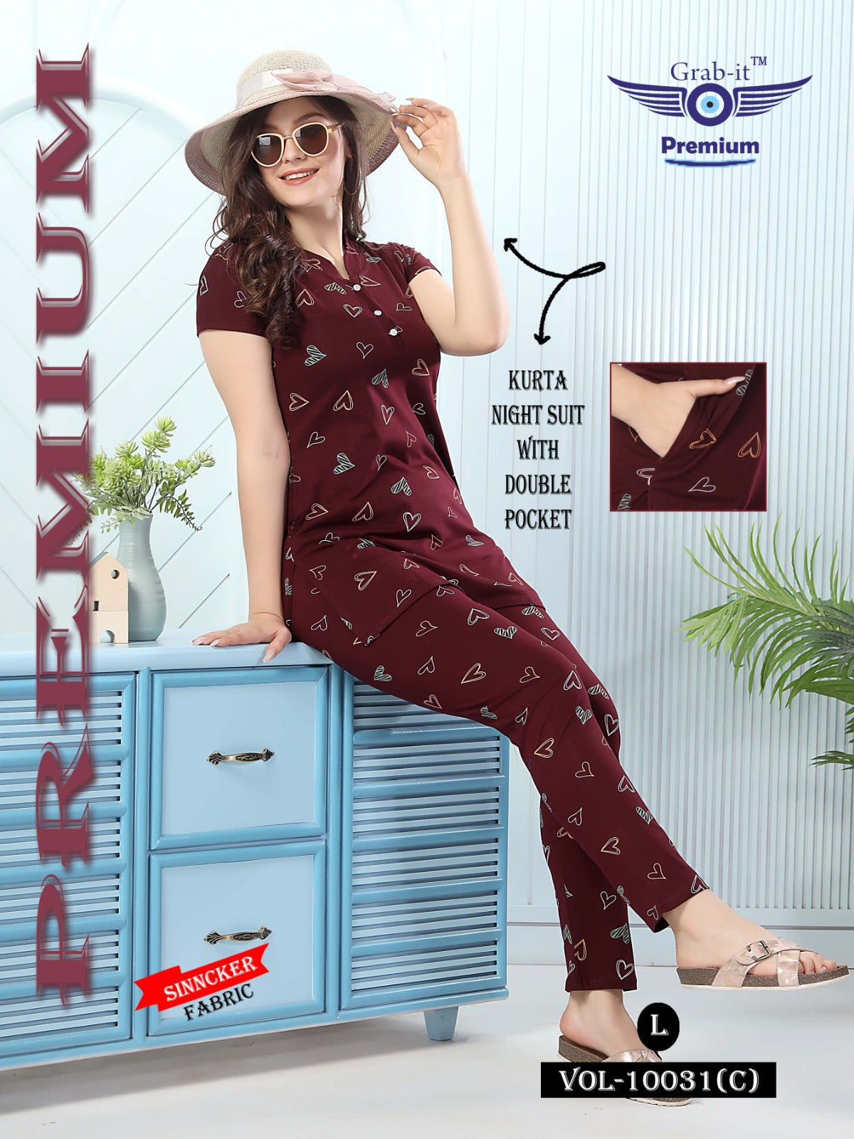 10031-C Grab It Sinker Kurta Night Suits