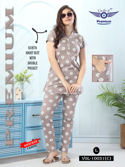 10031-C Grab It Sinker Kurta Night Suits