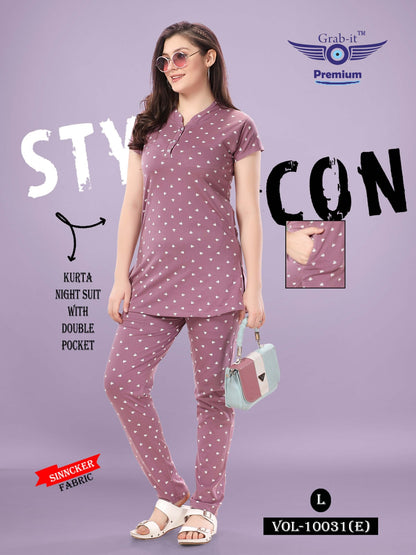 10031-E Grab It Sinker Kurta Night Suits