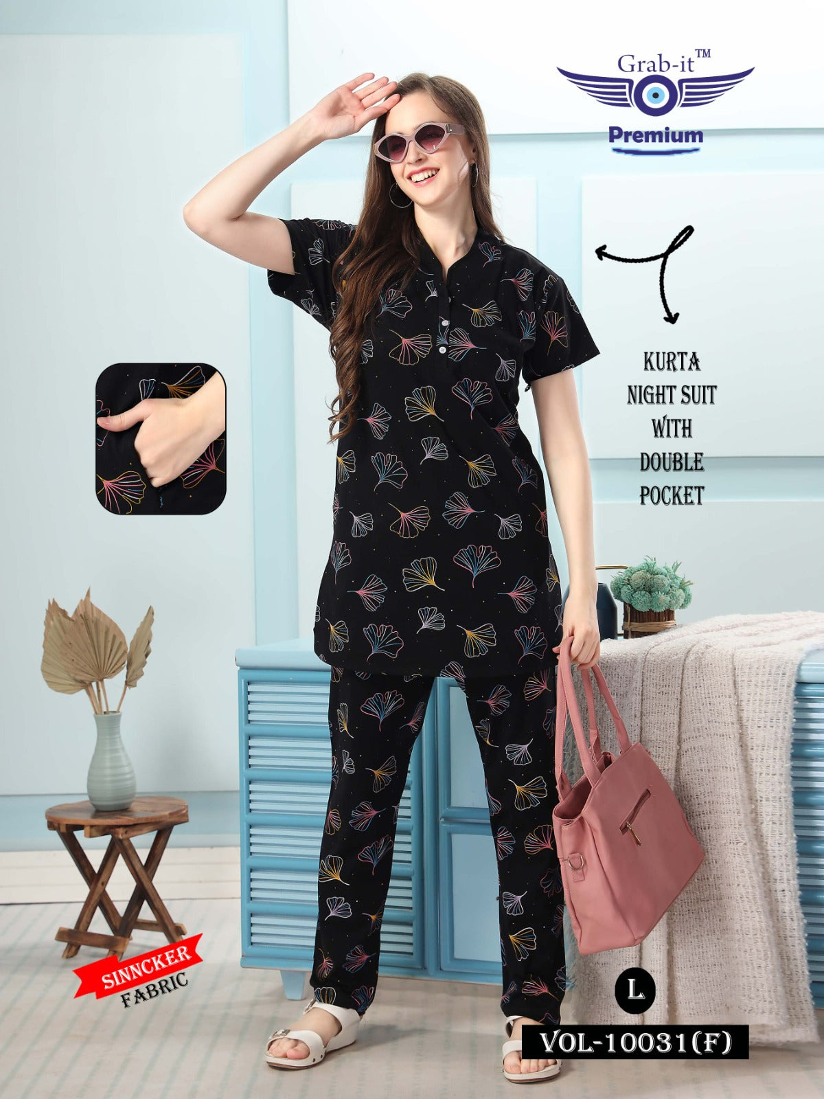 10031-F Grab It Sinker Kurta Night Suits